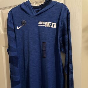 Nike Duke Men’s Size Large Dri-fit Hooded Cotton Knit T-Shirt, New w/Tags